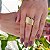 Anel Bold Quadrado Ouro 18k - Imagem 5