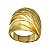 Anel Bold Ondas Ouro 18k - Imagem 1