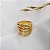 Anel Bold Aros Ouro 18k - Imagem 5