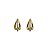 Brinco Triplo Meia Argola Ouro 18k - Imagem 1