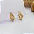 Brinco Triplo Meia Argola Ouro 18k - Imagem 4