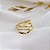 Anel Bold Ondas Ouro 18k - Imagem 7