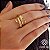 Anel Bold Ondas Ouro 18k - Imagem 1