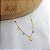 Gargantilha Corações Ouro 18k Zircônias - Imagem 8
