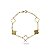 Pulseira Trevo Quatro Folhas Ouro 18k - Imagem 3
