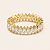 Anel Navete Inteira Ouro 18k Moissanite - Imagem 2