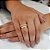 Anel Navete Inteira Ouro 18k Diamante Cultivado - Imagem 2