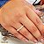 Anel Navete Inteira Ouro 18k Brilhante Moissanite - Imagem 1