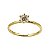 Anel Solitário Ouro 18k com Moissanite - Imagem 1