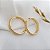 Brinco Argola Ouro 18k Zircônias - Imagem 6