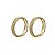 Brinco Argola Ouro 18k Zircônias - Imagem 2