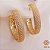 Brinco Argola Ouro 18k Zircônias - Imagem 1