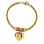 Pulseira Coração Ouro 18k Zircônias - Imagem 1