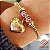 Pulseira Coração Ouro 18k Zircônias - Imagem 1