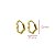 Kit 3 Pares Brinco Argola Coração Ouro 18k - Imagem 5