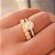 Anel Aparador Inteiro Ouro 18K Zircônia - Imagem 6