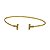 Bracelete T em Ouro 18k Zircônias - Imagem 1