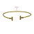 Bracelete T em Ouro 18k Zircônias - Imagem 3