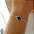 Pulseira Trevo Quatro Folhas Prata 925 Pedra Natural - Imagem 2