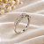 Anel Aparador Ouro Branco 18k Moissanite - Imagem 2