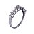 Anel Aparador Ouro Branco 18k Diamante Cultivado - Imagem 4