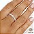 Anel Aparador Ouro Branco 18k Brilhante Moissanite - Imagem 1