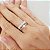 Kit Anel Solitário Ouro Branco 18k + Anel Navete Ouro Branco 18k Diamante Cultivado - Imagem 7