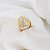 Anel Folhas Ouro 18k com Ródio Branco Zircônias - Imagem 7