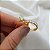 Kit Anel Solitário Ouro 18k + Anel Navete Inteira Ouro 18k Brilhante Moissanite - Imagem 2