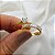 Kit Anel Solitário Ouro 18k + Anel Navete Inteira Ouro 18k Brilhante Moissanite - Imagem 6