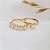 Kit Anel Solitário Ouro 18k + Anel Navete Ouro 18k Diamante Cultivado - Imagem 4