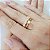 Kit Anel Solitário Ouro 18k + Anel Navete Ouro 18k Diamante Cultivado - Imagem 3