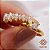 Kit Anel Solitário Ouro 18k + Anel Navete Ouro 18k Diamante Cultivado - Imagem 1