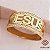 Anel Jesus Ouro 18k Zircônias - Imagem 1