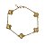 Pulseira Trevo Quatro Folhas Ouro 18k - Imagem 2
