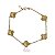 Pulseira Trevo Quatro Folhas Ouro 18k - Imagem 4