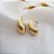 Brinco Meia Argola Gota Bold Ouro 18k - Imagem 7