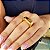 Anel Bold Quadrado Ouro 18k - Imagem 3