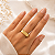 Anel Bold Quadrado Ouro 18k - Imagem 5