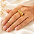 Anel Bold Quadrado Ouro 18k - Imagem 2
