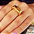 Anel Bold Quadrado Ouro 18k - Imagem 1