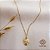 Kit Cordão Ouro 18k + Pingente Coração Ouro 18k - Imagem 1