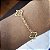 Pulseira Trevo Quatro Folhas Ouro 18k - Imagem 4