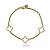 Pulseira Trevo Quatro Folhas Ouro 18k - Imagem 3
