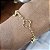 Pulseira Trevo Quatro Folhas Ouro 18k - Imagem 2