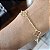 Pulseira Trevo Quatro Folhas Ouro 18k - Imagem 5