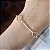 Pulseira Trevo Quatro Folhas Ouro 18k - Imagem 2