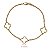 Pulseira Trevo Quatro Folhas Ouro 18k - Imagem 3