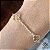 Pulseira Trevo Quatro Folhas Ouro 18k - Imagem 1