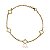 Pulseira Trevo Quatro Folhas Ouro 18k - Imagem 3